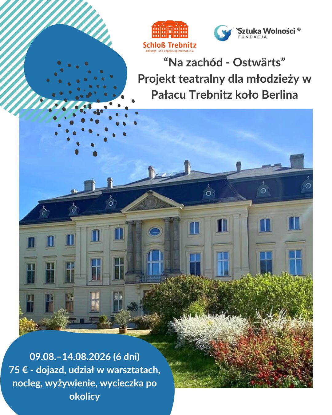 Miniaturka z Canva o warsztatach teatralnych