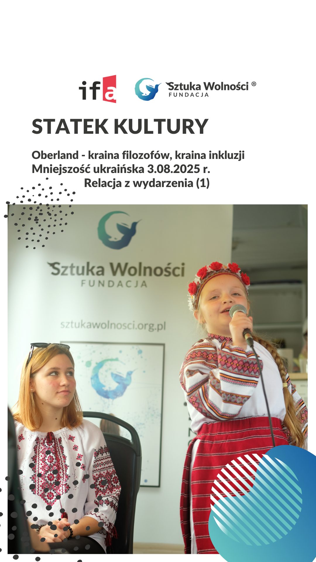 5. rejs Statku Kultury – mniejszość ukraińska (3.08.2025 r.)